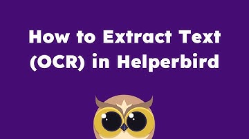 How to Extract Text (OCR) and Read It Aloud  | Helperbird Tutorial