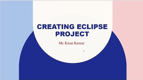 How to create the Eclipse Java Project?
