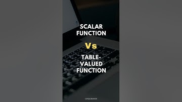 SQL SCALAR FUNCTION Vs. TABLE-VALUED FUNCTION ✍️