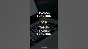 SQL SCALAR FUNCTION Vs. TABLE-VALUED FUNCTION ✍️
