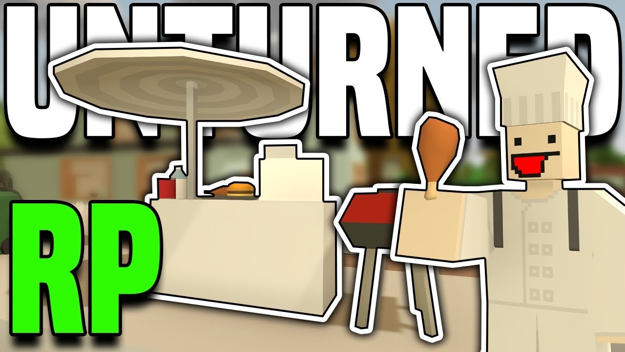 BBQ STAND RP! - I Made $100,000! (Unturned Roleplay)
