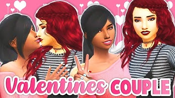 VALENTINES COUPLE💘 OPPOSITES ATTRACT💋 // THE SIMS 4 | CREATE A SIM - COLLAB W/ MaryMew💕