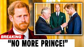 Harry STRIPPED Of Prince Title After William's Secret Influence On King's Final Decision