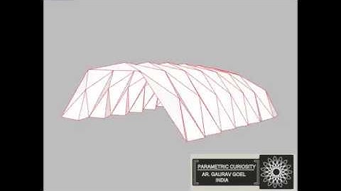 Origami Pattern  simulation kangaroo