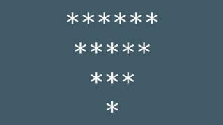Inverted Pyramid Triangle Star Pattern in C Programming | Gscodify Technical Update