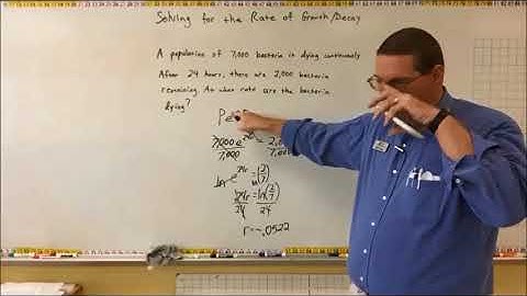 Solve Exponential Equations - Solve for Rate - Mr. Ryan