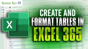 Cómo crear y dar formato a tablas en Excel 365