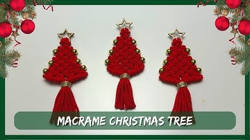 DIY Macrame Christmas Tree Tutorial| Christmas ornaments