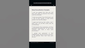 The Hasty Generalization Fallacy: Examples | Critical Thinking Basics #Short