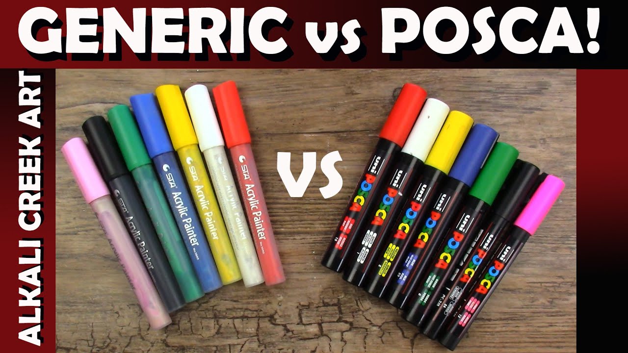 POSCA vs CRAFTY PARROT/STA Acrylic Markers