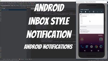 Android Notifications Tutorial 66 - Android Inbox Style Notification