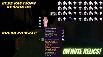 ECPE FACTIONS - How Good is the NEW Season 22 SOLAR PICKAXE?