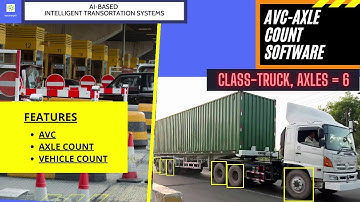 Camera based Automatic Vehicle Classification with Axle count  (Software with source code)
