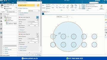 3How to make pattern in Sketch? - Nx Modeling - #3