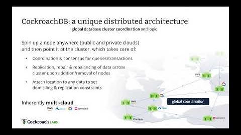 The Architecture of a Geo Distributed Database