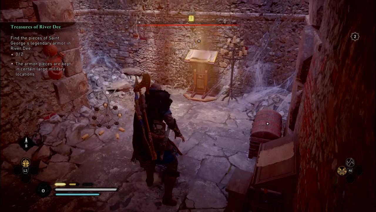 ACValhalla River raids, Cliffside Monastery, underground chest and