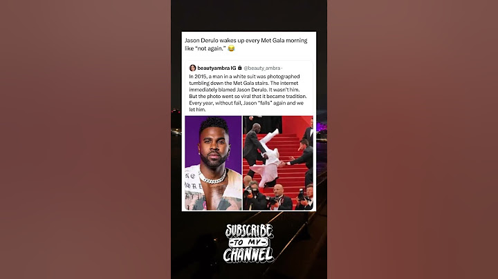 Jason Derulo wakes up every Met Gala morning like "not again."