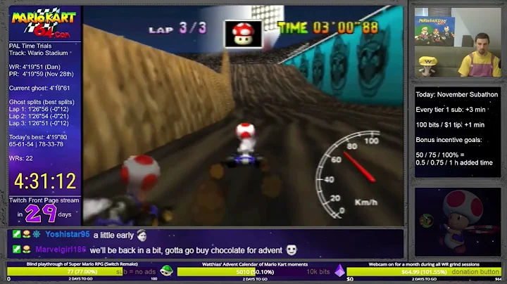 MK64 - WS (3lap, PAL) - 4'19"58 (NTSC: 3'35"88)