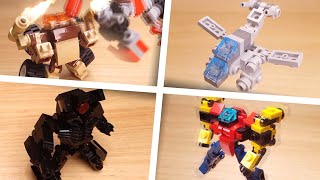 [LEGO Mini Robot Film] LEGO Transformers and Combiners Mech stop motion animation compilation 6