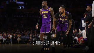 Every Lakers Starter Scores 20+ Points for First Time Since 1984