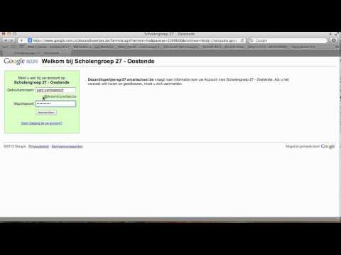 Inloggen Smartschool met Google Apps