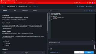 Code Chef | Lucky Numbers  (LUCKYN) | @_aalsi