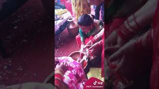 Indian Brides Drinking Water Used For Wash Feet In India