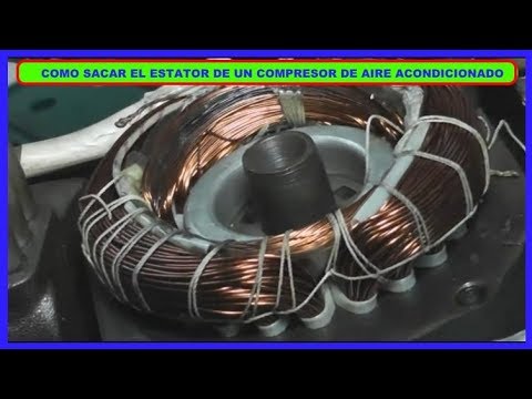 Como Sacar El Estátor De Un Compresor De Aire Acondicionado Alternativo (A Pistón 8333 B.T.U).