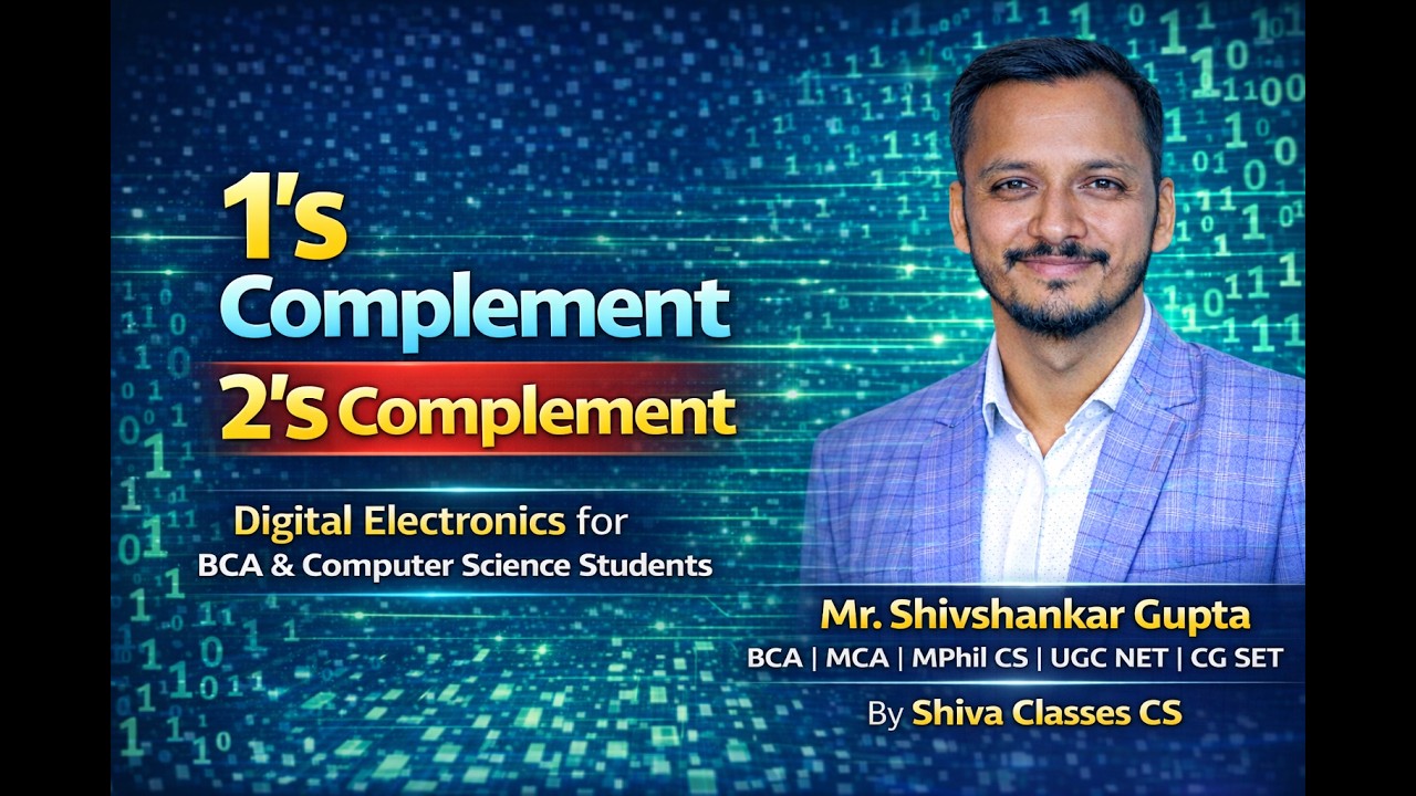 1's Complement & 2's Complement | Binary Complement Method | Digital ...