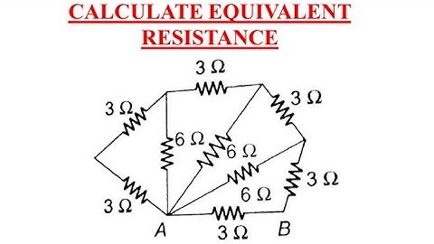 The equivalent resistance between points A and B of the circuit given / Class 10 and 12th Physics
