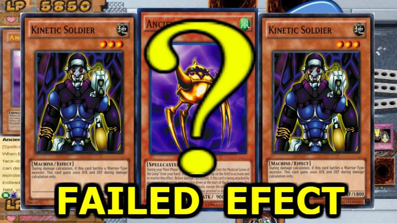 Yu-Gi-Oh! Power of Chaos KINETIC SOLDIER FAILED EFECT yugioh games