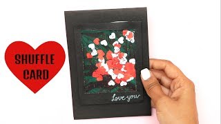 VALENTINES DAY LIL HEART SHAKER CARD