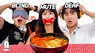 Blind Deaf Mute Cooking Challenge