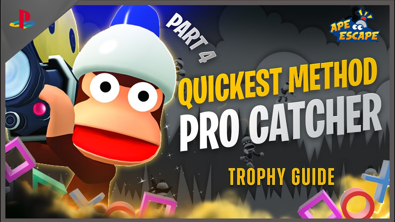 Ape Escape: Quickest Monkey Catcher Trophy Guide Part 4 (76 -/100) PS5