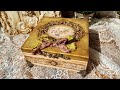 Antique Vintage jewelry box ♡♡♡ Tutorial Decoupage