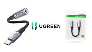 Підсилювач для навушників Ugreen AV161 USB Type-C Male to 3.5 мм Female Audio Cable Braided Aluminum