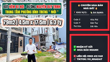 Lô đất gần mặt tiền Đường Nguyễn Duy Trinh, Bình Trưng Tây, Quận 2. #vu_nhadat #datnen #quan2 