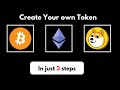 create your own Token in just 3 steps