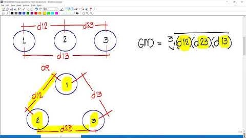 GMD (mutual Geometric Mean Distance) of Transmission line: Power Systems (TAGALOG)