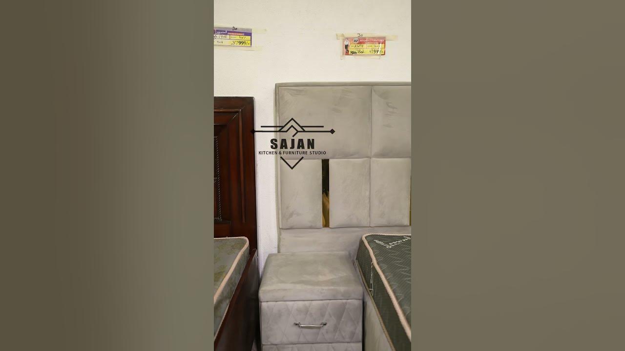 FABRIC BED 9 FEET BACK 📍SAJAN KITCHEN AND FURNITURE STUDIO MULLANPUR