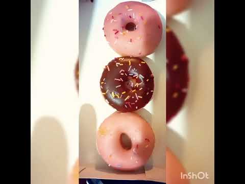 Yummy Krispy  kreme mini doughnuts........