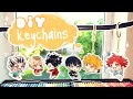 DIY Keychains 🎨: how i make anime plastic charms (ft. haikyuu & shrink plastic)