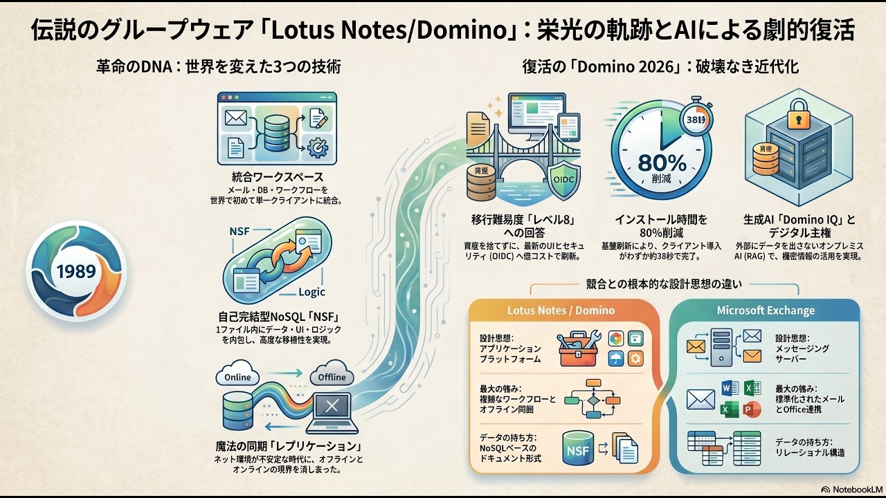 Lotus Domino/Notes エンサイクロペディア サーバー編 Lotus Notes：創世記からAIへ - YouTube