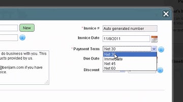 Elements of a Product Invoice in Apptivo