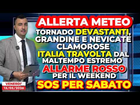 Video Allerta Meteo, Italia travolta da tornado, grandine e maltempo estremo. ALLARME ROSSO per il weekend