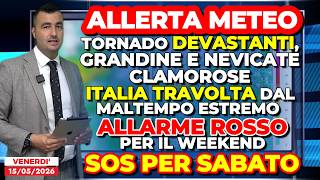 Weather Alert, Italy hit by tornadoes, hail, and extreme bad weather. RED ALERT for the weekend screenshot 5