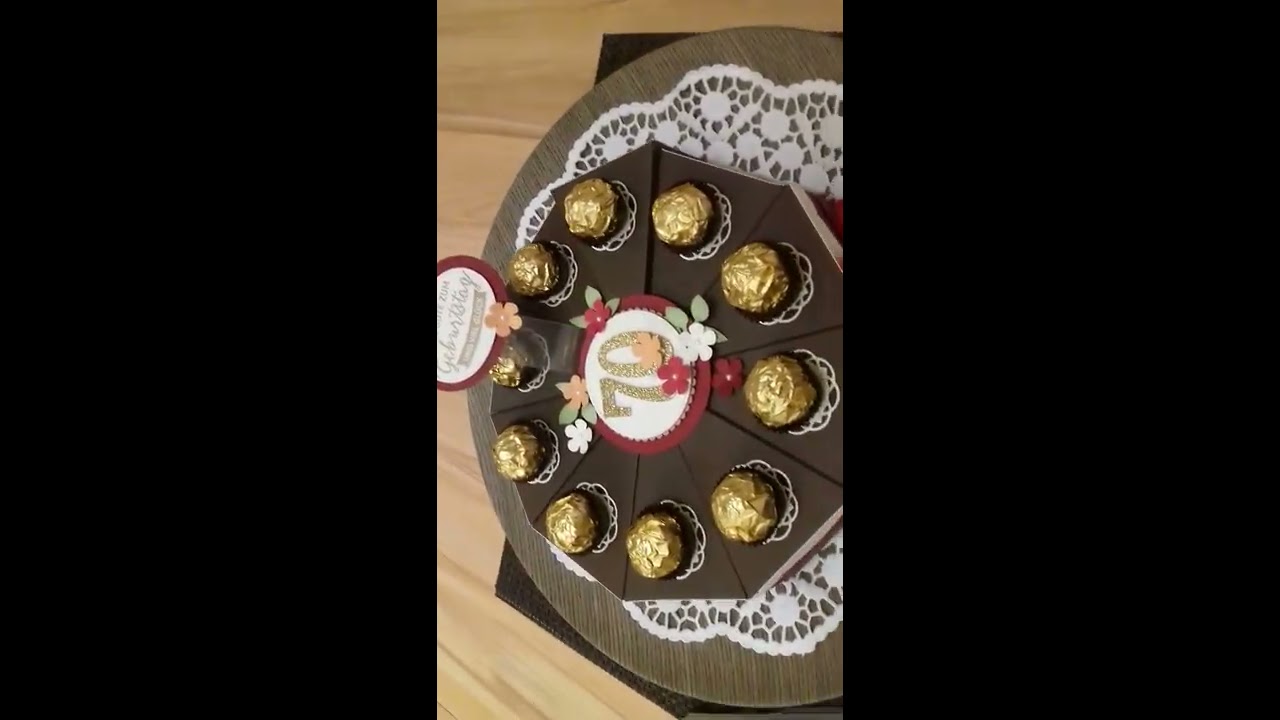 Tortenstück als Verpackung - auch ganze Torte - mit Stampin' Up!®