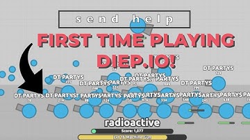 NOOB Plays DIEP.IO For The FIRST TIME (memes, fails, and so much more) | Radioactive
