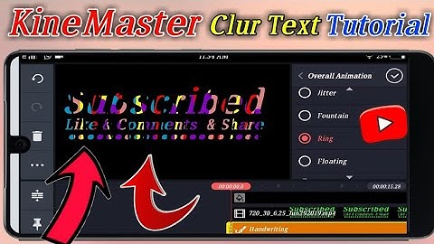 Kinemaster Colour Text Editing tutorial