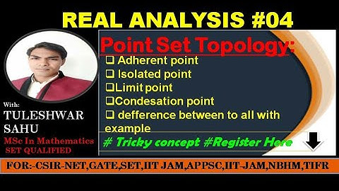 Real Analysis Lecture#04 || Point Set Topology